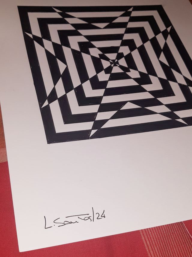 Op-Art, Lamina contemporânea original (A4)