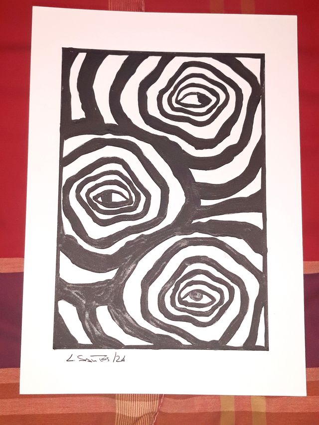 Op-Art, Lamina contemporânea original (A4)
