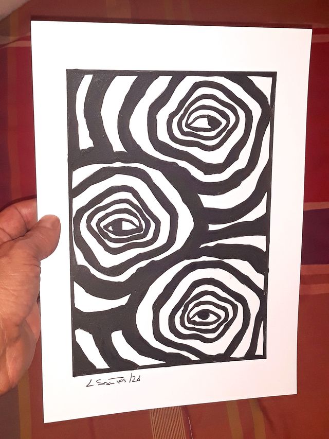 Op-Art, Lamina contemporânea original (A4)