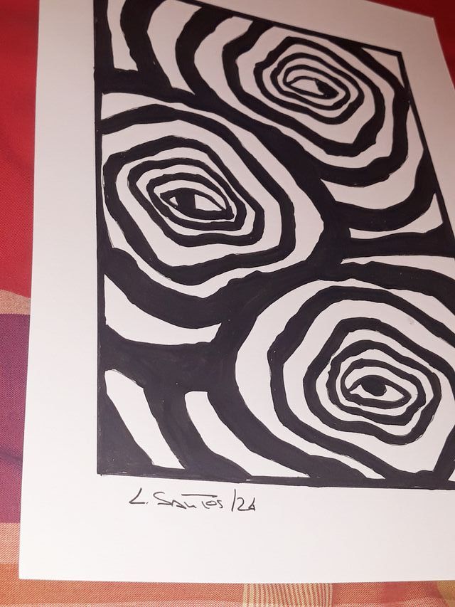 Op-Art, Lamina contemporânea original (A4)