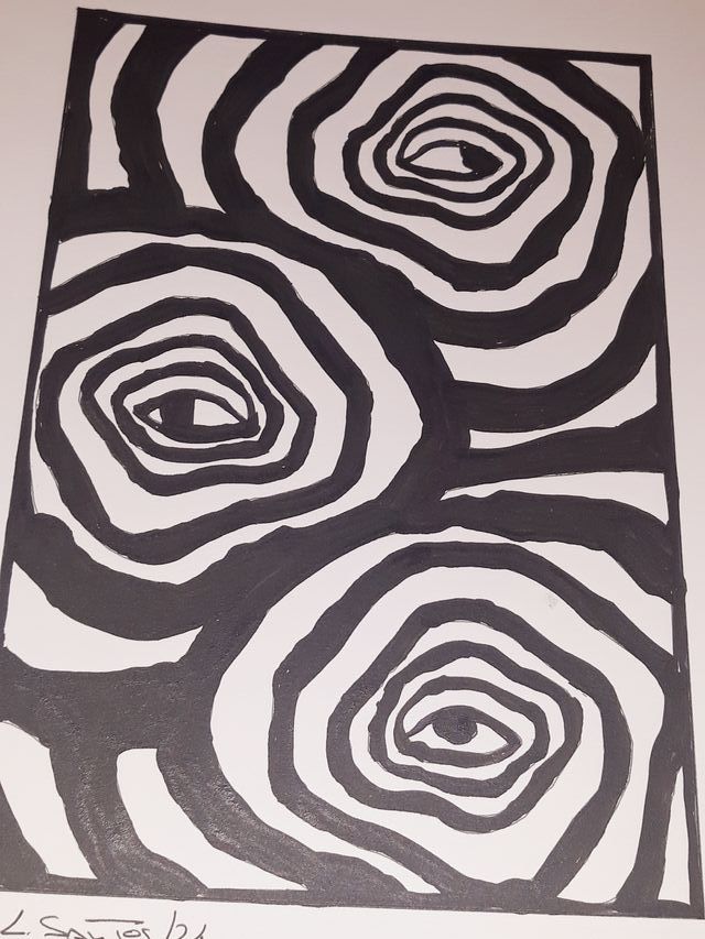 Op-Art, Lamina contemporânea original (A4)