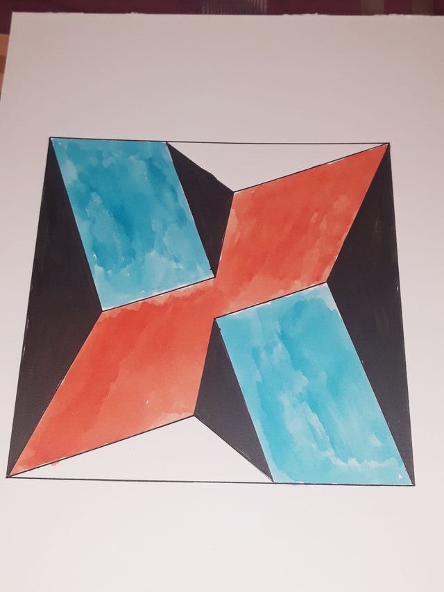 Lamina Pintura Geométrica Contemporânea (A4)