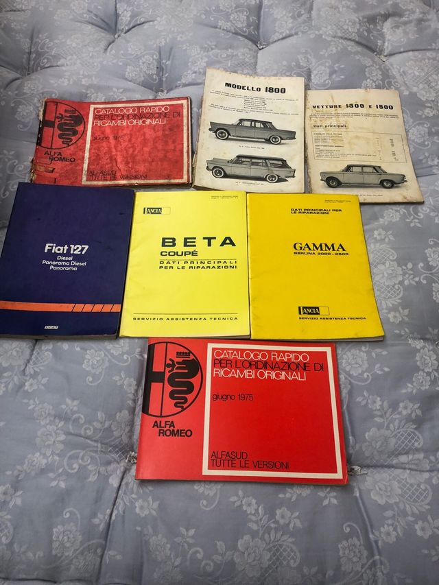 Libretti per riparazione fiat lancia alfa romeo