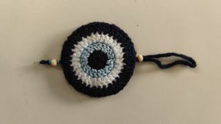 Ojo turco a crochet para colgar