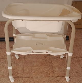 Bañera bebe con cambiador