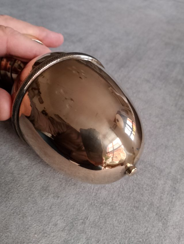 Antigua bola de escalera bronce