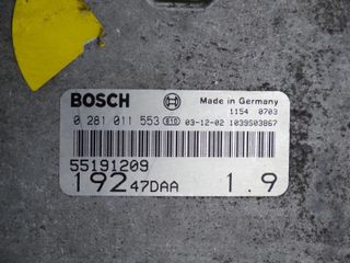 CENTRALITA ECU FIAT 0281011553 55191209
