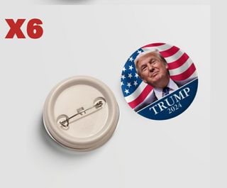 6 chapas Donald Trump