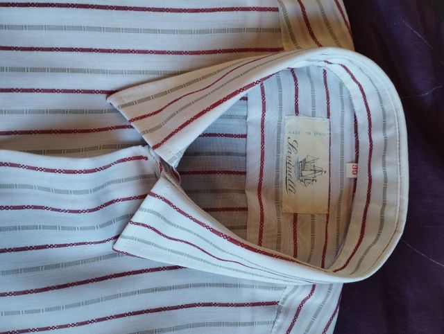 Camisas hombre manga corta.T.39.