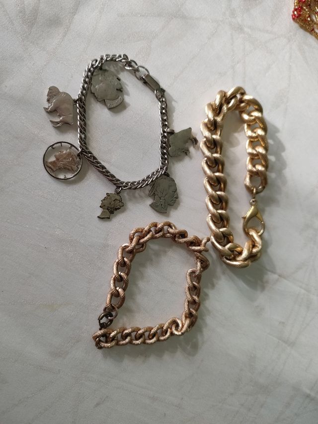 Braccialetti bigiotteria 7 pezzi, usati