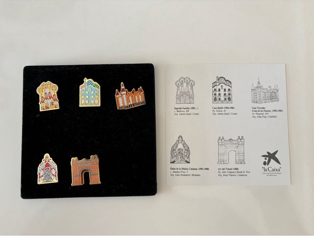 Pins Colección Monumentos emblemáticos d Barcelona
