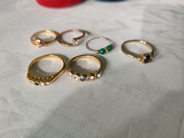 Anelli bigiotteria, 8 pezzi, nuovi e usa