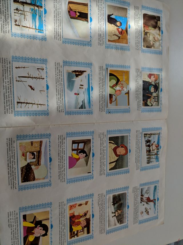 Heidi álbum de cromos 1975