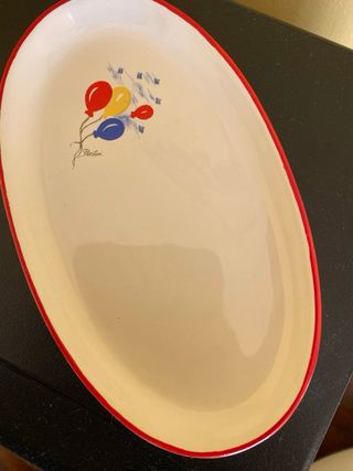 Piattino ovale ceramica