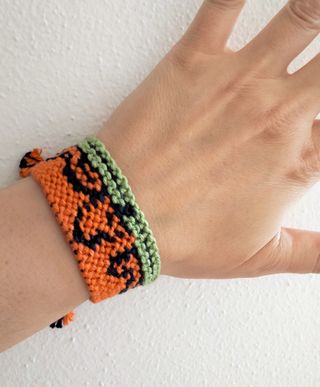 Bracciale Snoopy macramè 