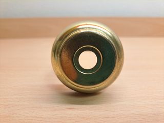 Saliera / porta spezie vintage color verde e oro