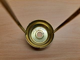 Saliera / porta spezie vintage color verde e oro