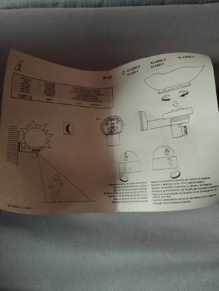 Applique da esterno con sfera trasparente