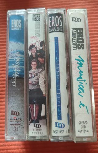4 cassette audio Eros Ramazzotti 