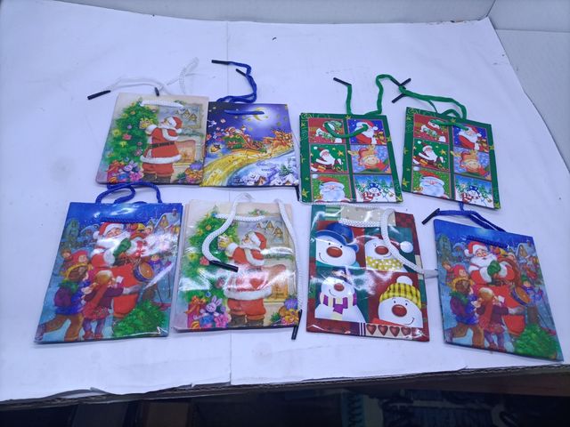 8 bustine Natale 8x10