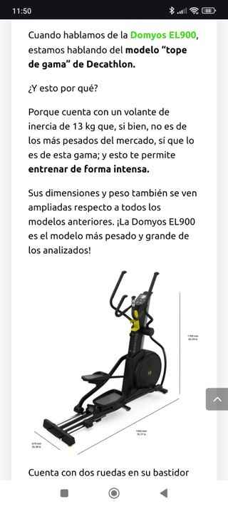 Bicicleta elíptica Domyos El 900 PROFESIONAL