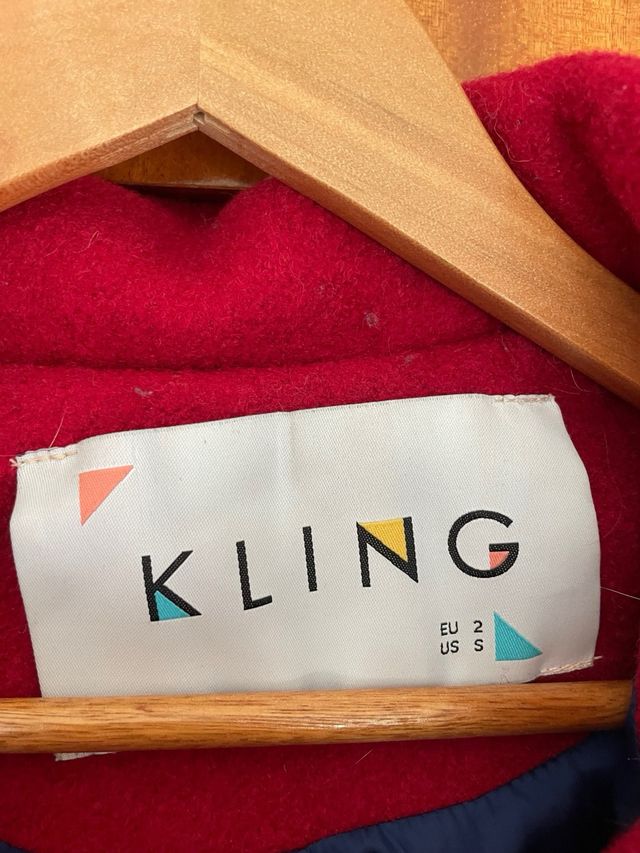 Trenca Kling burdeos y marino