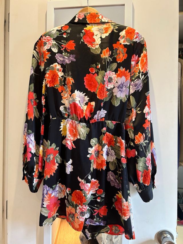 Vestido zara satinado