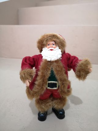 Babbo natale con pelliccia Papá Noel