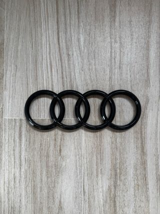 Logo Parrilla Frontal Audi Negro