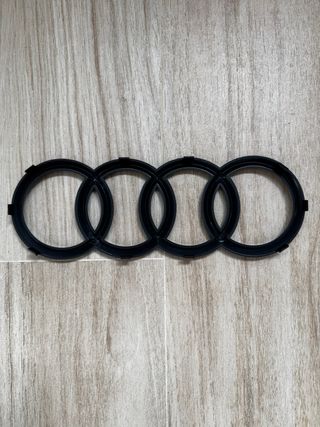 Logo Parrilla Frontal Audi Negro