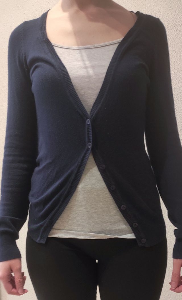 Cárdigan azul marino 