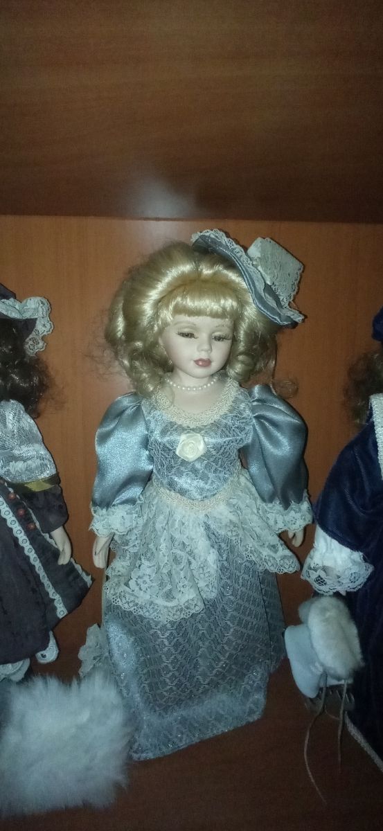 LOTE 4 MUÑECAS COLECCIÓN PORCELANA NUEVAS