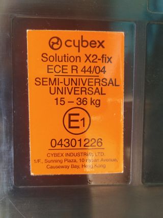 silla Isofix grupo 15-36 kg