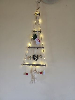 Decorazioni natalizi in legno da parete rustico  