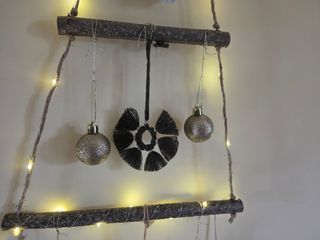 Decorazioni natalizi in legno da parete rustico  