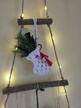 Decorazioni natalizi in legno da parete rustico  