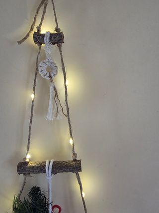 Decorazioni natalizi in legno da parete rustico  
