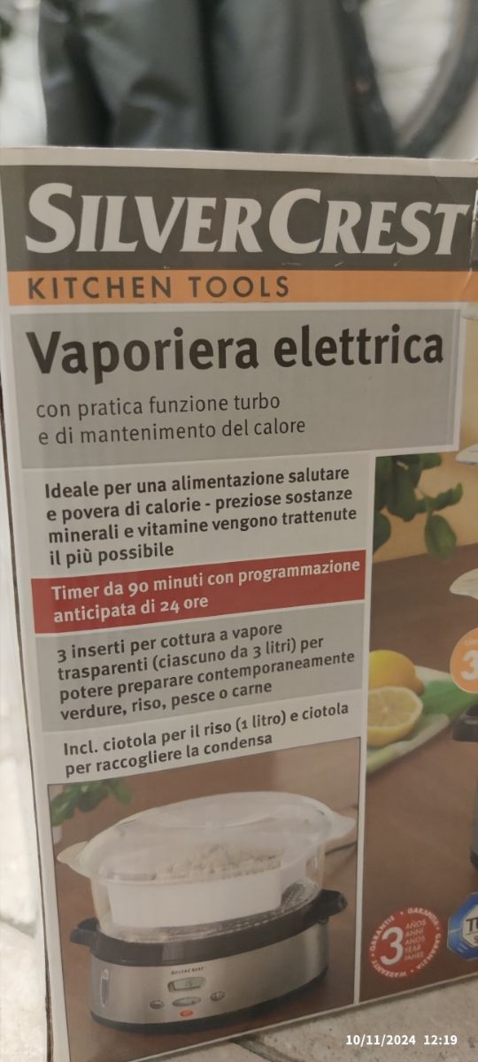 Vaporiera elettrica