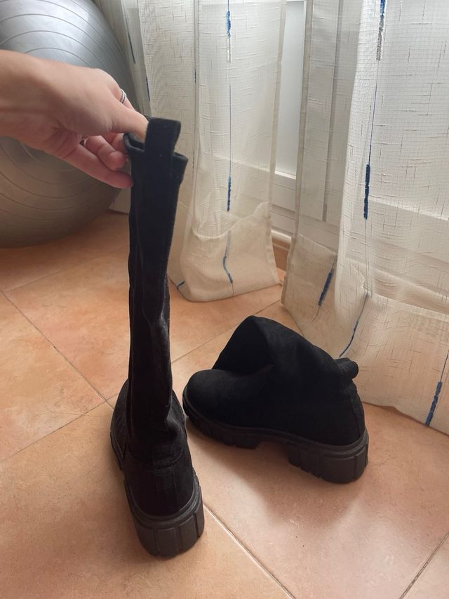 Botas altas antelina