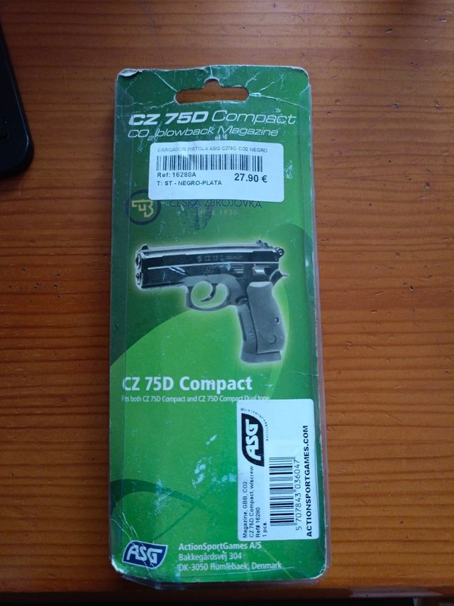 Cargador ASG CZ 75D COMPACT CO² blowback