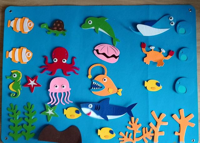 Tablero de fieltro para niños