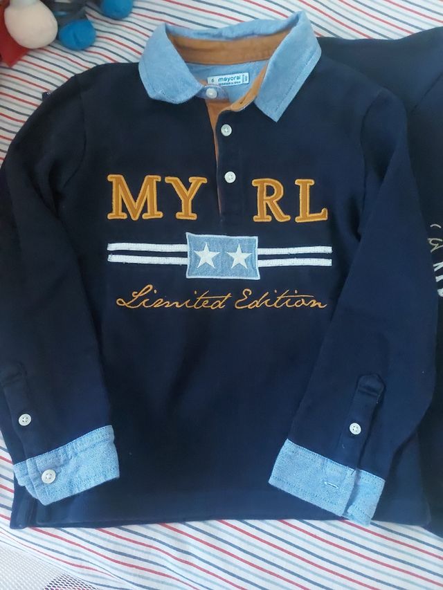 Lote 2 polos MAYORAL TALLA 6 116 CM
