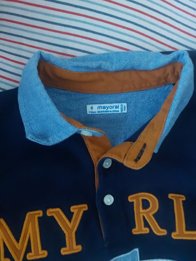 Lote 2 polos MAYORAL TALLA 6 116 CM