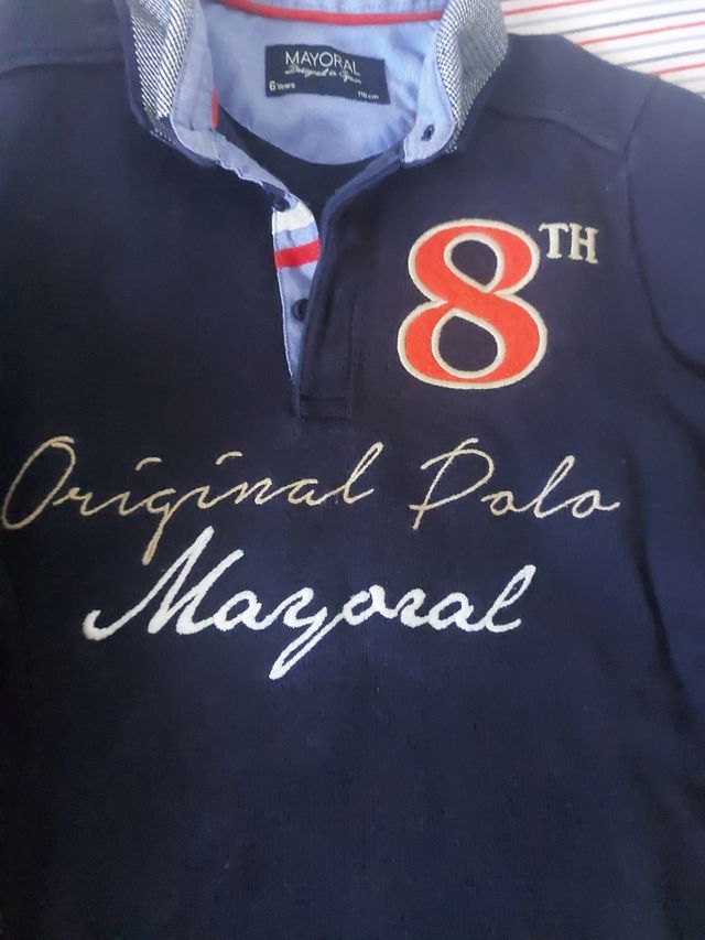 Lote 2 polos MAYORAL TALLA 6 116 CM