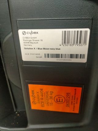 Silla infantil coche