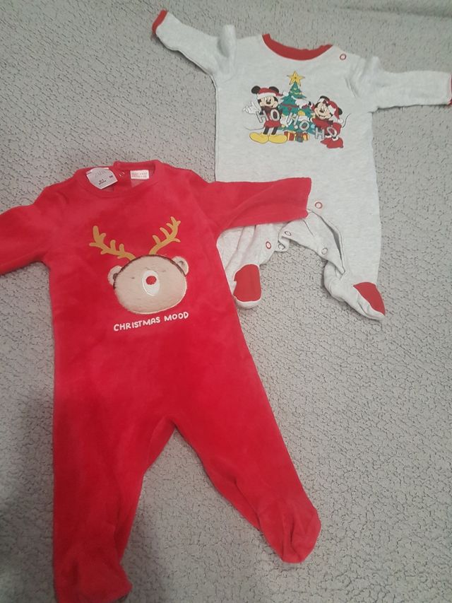 Pack pijama navidas talla 0 a 1 mes