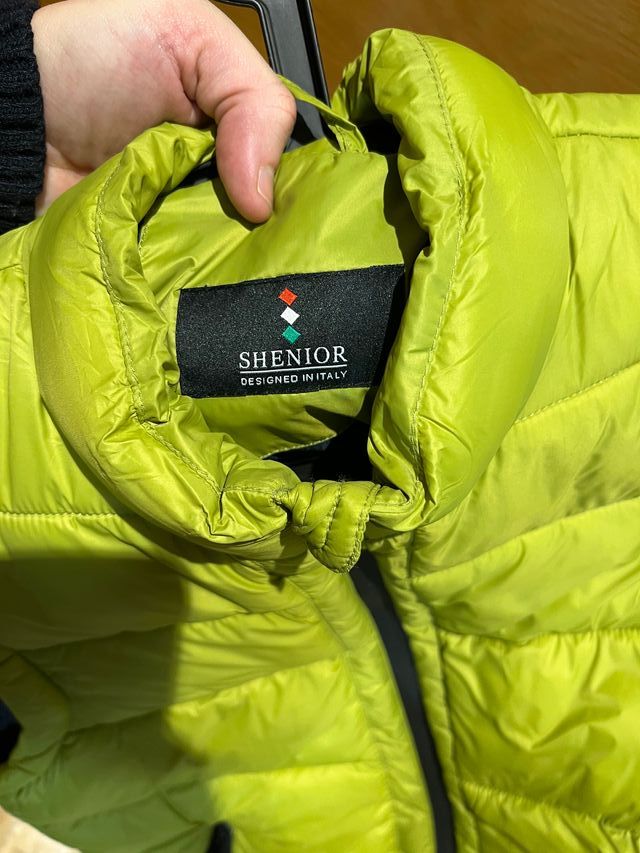 Chaleco plumas verde