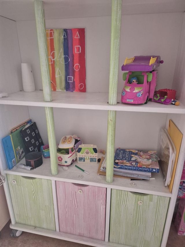 Cama doble de madera maciza Garabatos