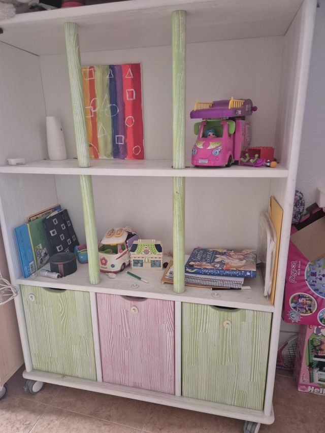 Cama doble de madera maciza Garabatos