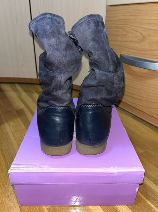 botines azul marino